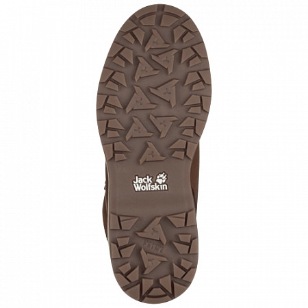 На картинке изображен Ботинки женские Jack Wolfskin Jack Mid W cognac / mocca Ботинки женские Jack Wolfskin Jack Mid W cognac / mocca