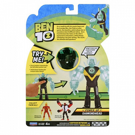 Фигурка Ben 10 Фигурка 16 см (свет, звук) , Алмаз 76602