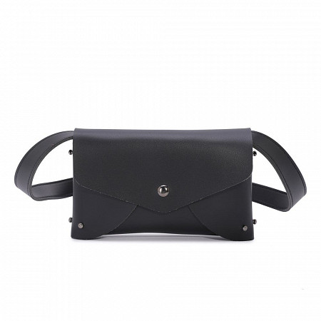 На картинке изображен Поясная сумка женская Ors Oro OPS-0150 /1 black Поясная сумка женская Ors Oro OPS-0150 /1 black