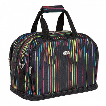 На картинке изображен Дорожная сумка Polar П7092 black/multicolour Дорожная сумка Polar П7092 black/multicolour