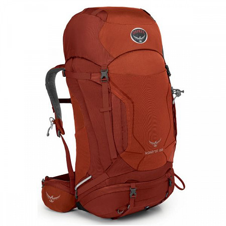 Рюкзак туристический, альпинистский Osprey Kestrel 68 red