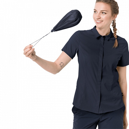 Рубашка женская Jack Wolfskin Jwp Shirt W night blue