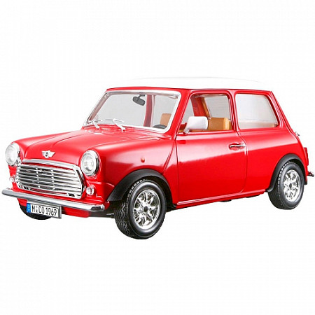 На картинке изображен Коллекционная машина Bburago Mini Cooper 1969 (18-12036) red Коллекционная машина Bburago Mini Cooper 1969 (18-12036) red