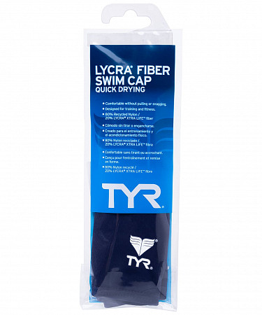 Шапочка для плавания TYR Solid Lycra Cap LCY/401 blue