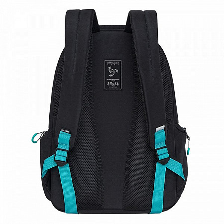 Рюкзак городской GRIZZLY RU-033-3 /3 black/turquoise