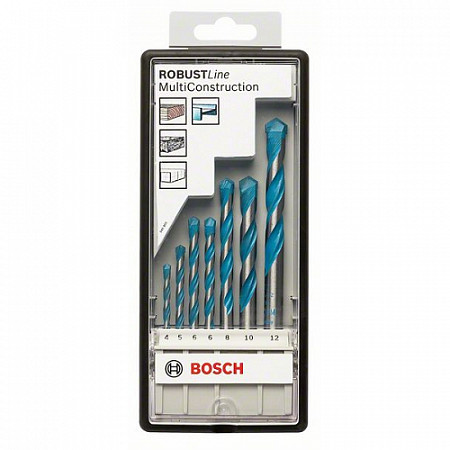 Набор сверл Bosch MultiConstruction d=4,5,6,6,8,10,12 мм