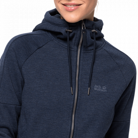 Джемпер женский Jack Wolfskin Sky Thermic Hooded Jkt Women night blue