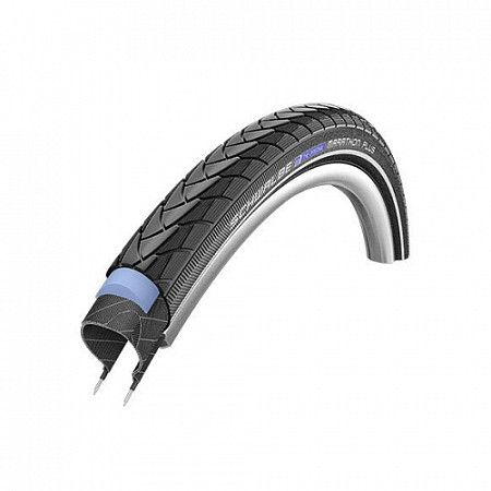 На картинке изображен Велопокрышка Schwalbe Marathon Plus A174334-1 16х1,35 (35-349) 11100756 Велопокрышка Schwalbe Marathon Plus A174334-1 16х1,35 (35-349) 11100756