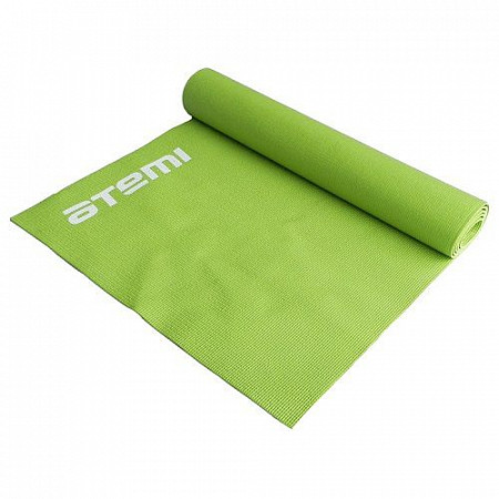 Гимнастический коврик для йоги, фитнеса Atemi AYM01GN 173х61х0,4 см green