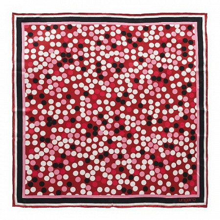 Шелковый платок Ungaro Confetti red UFL521