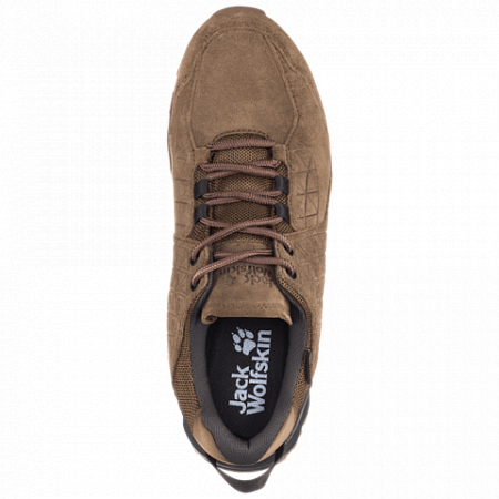На картинке изображен Полуботинки мужские Jack Wolfskin Cascade Hike Lt Texapore Low M dark wood / phantom Полуботинки мужские Jack Wolfskin Cascade Hike Lt Texapore Low M dark wood / phantom