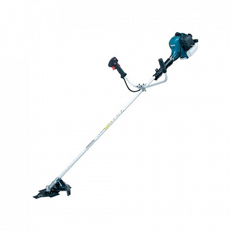 На картинке изображен Мотокоса Makita EM 2600 U с ножом и головкой EM2600U Мотокоса Makita EM 2600 U с ножом и головкой EM2600U