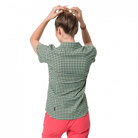 Рубашка женская Jack Wolfskin Kepler Shirt Women delta green checks