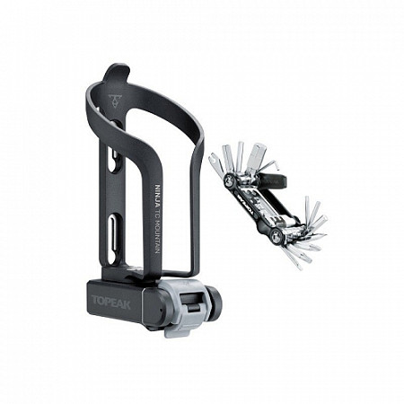 Флягодержатель с инструментом Topeak Ninja TC Mountain integrated cage & tool box & Mini 20, TNJ-TCM