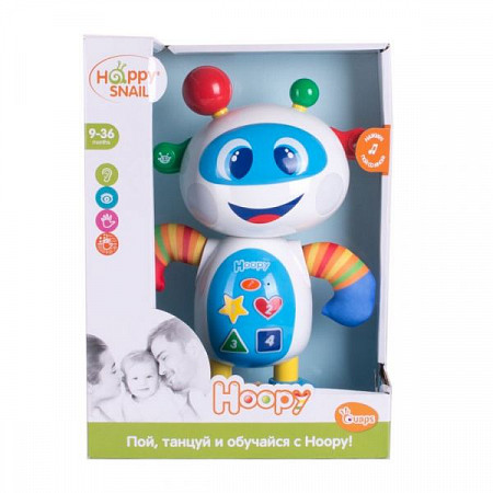 На картинке изображен Игрушка Музыкальная Happy Snail Робот Hoopy 62019 Игрушка Музыкальная Happy Snail Робот Hoopy 62019
