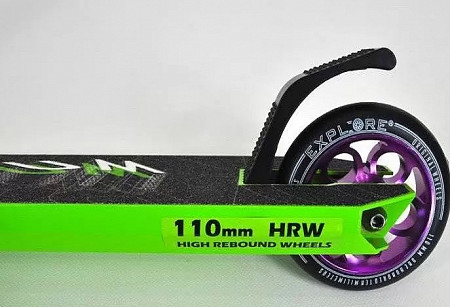 Самокат трюковой Explore Drum black/green