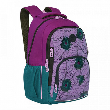 Рюкзак спортивный GRIZZLY RD-143-1 /2 turquoise/purple