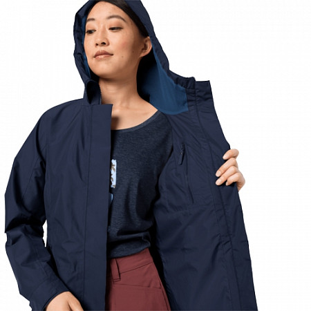 Пальто женское Jack Wolfskin Monterey Coat Women midnight blue