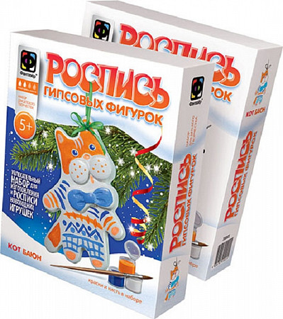 На картинке изображен Творческий набор Fantazer 67763 Новый год Роспись гипсовых фигурок «Кот Баюн» 706101 Творческий набор Fantazer 67763 Новый год Роспись гипсовых фигурок «Кот Баюн» 706101