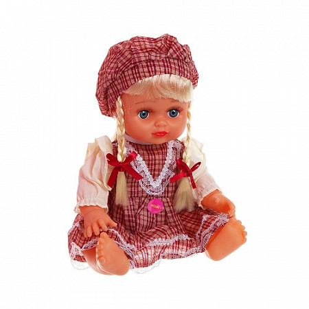 Кукла Play Smart Алина в клетчатом платье в сумке 5064