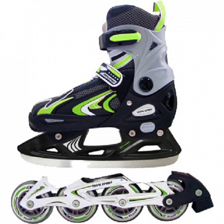 Коньки хоккейные Vimpex Sport PW-223 A-1 Alu green