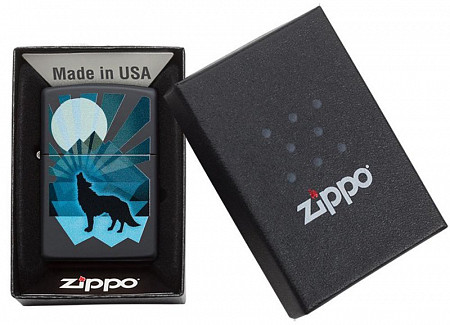 Зажигалка Zippo Wolf and Moon Design 29864