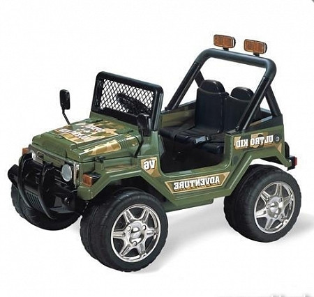 Электромобиль Джип Raptor хаки S 618
