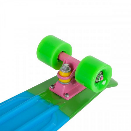 Penny board (пенни борд) RGX PNB-05 22" Green/Blue/Pink
