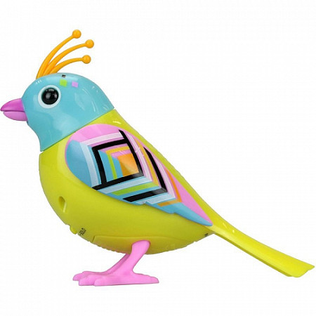 Игрушка Digifriends Птичка с кольцом, желтая с голубой головой 88286-6
