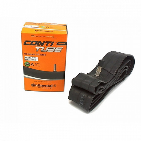 Велокамера Continental Compact 20" wide, 50-406/62-451, A34, автониппель, 01812710000