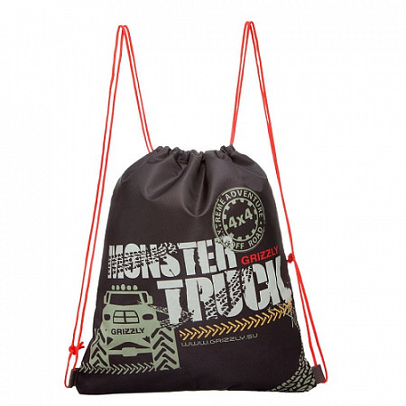 Мешок для обуви GRIZZLY OM-671-2 brown