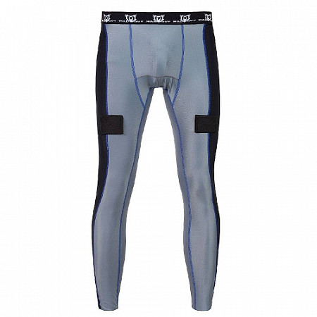 На картинке изображен Брюки хоккейные с раковиной Mad Guy Basic Compression SR grey Брюки хоккейные с раковиной Mad Guy Basic Compression SR grey