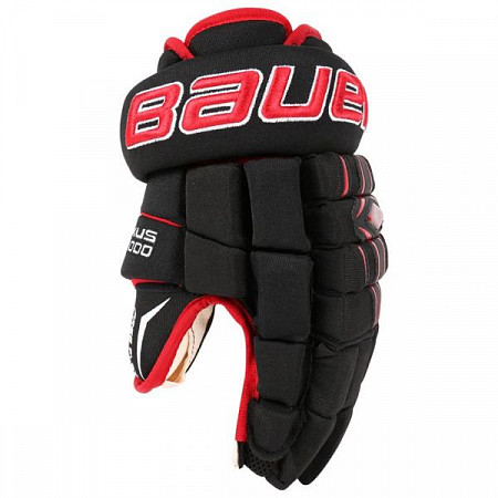 Перчатки хоккейные Bauer Nexus 1000 Sr Black/Red