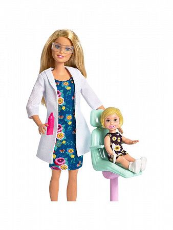 На картинке изображен Кукла Barbie Любимая профессия Стоматолог DHB63 FXP16 Кукла Barbie Любимая профессия Стоматолог DHB63 FXP16
