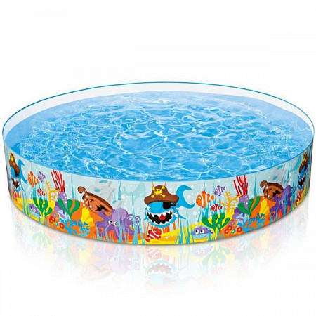 На картинке изображен Бассейн Intex Sun Fish 56453 Snapset Бассейн Intex Sun Fish 56453 Snapset