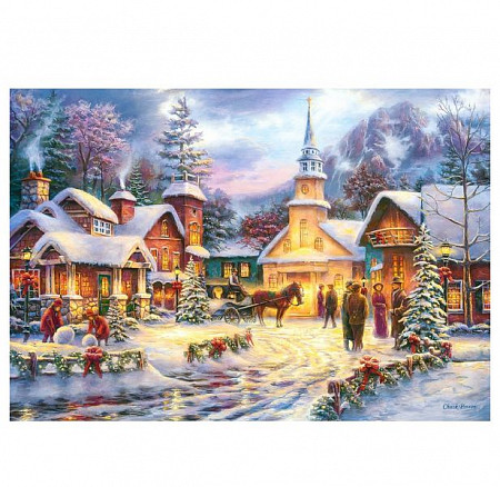 На картинке изображен Пазл Castorland 1500 Праздник Рождества C-151646 Пазл Castorland 1500 Праздник Рождества C-151646