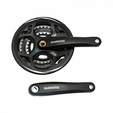 Шатуны Shimano Altus FC-M311-L 175мм 42/32/22T для цепи HG с защитой black ZSM18345