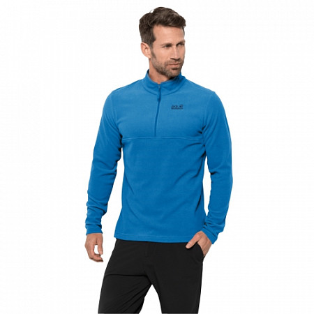 На картинке изображен Джемпер мужской Jack Wolfskin Arco Men brilliant blue stripes Джемпер мужской Jack Wolfskin Arco Men brilliant blue stripes