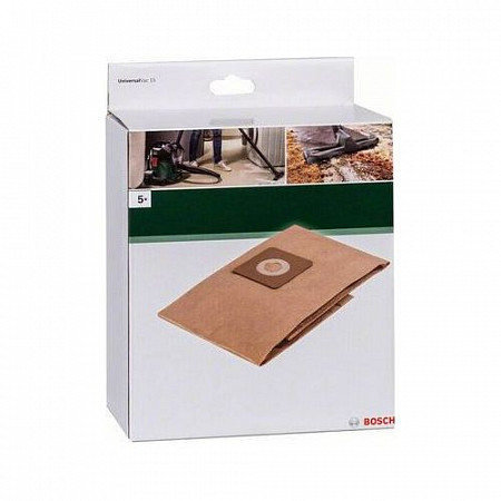 Пять бумажных мешков Bosch для UniversalVac 15 2609256F32