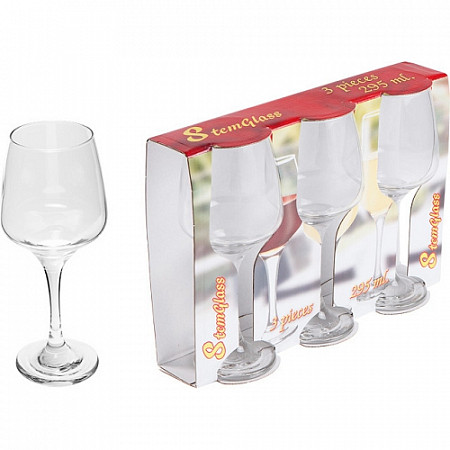 Набор бокалов для вина Diamond 3 штуки по 0,295 л SW133A-40