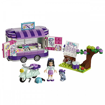 На картинке изображен Конструктор LEGO Friends Передвижная творческая мастерская Эммы 41332 Конструктор LEGO Friends Передвижная творческая мастерская Эммы 41332
