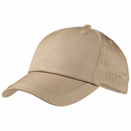 На картинке изображен Бейсболка мужская Jack Wolfskin Safari Base Cap sand dune 1908451-5605 Бейсболка мужская Jack Wolfskin Safari Base Cap sand dune 1908451-5605