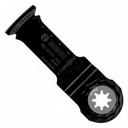 На картинке изображен Полотно пильное погружное Bosch HCS Paiz 32 EPC Wood 2608662563 Полотно пильное погружное Bosch HCS Paiz 32 EPC Wood 2608662563