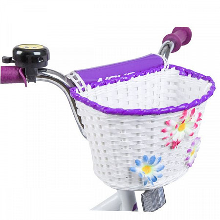 Велосипед Novatrack Butterfly 14" (2019) White/Violet 147BUTTERFLY.WVL9