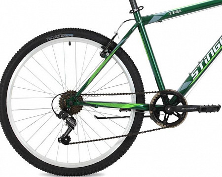 На картинке изображен Велосипед Stinger Defender 26" (2018) Green Велосипед Stinger Defender 26" (2018) Green