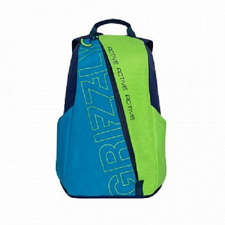 Рюкзак спортивный GRIZZLY RQ-910-1 /1 blue/light green