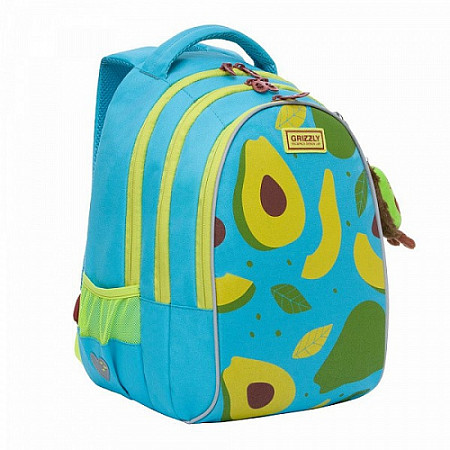 Рюкзак школьный GRIZZLY RG-168-1 /2 light blue