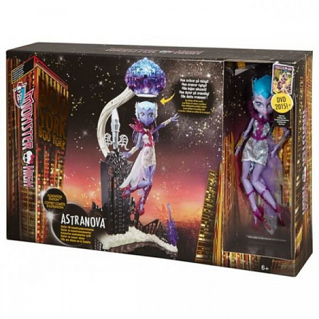 На картинке изображен Игровой набор Monster High станция левитации и кукла Astranova CHW58 Игровой набор Monster High станция левитации и кукла Astranova CHW58