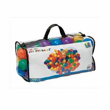 На картинке изображен Шары для бассейна Intex Fun Ballz Маленькие 49602 Шары для бассейна Intex Fun Ballz Маленькие 49602