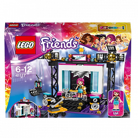 На картинке изображен Конструктор LEGO Friends Поп-звезда телестудия 41117 Конструктор LEGO Friends Поп-звезда телестудия 41117